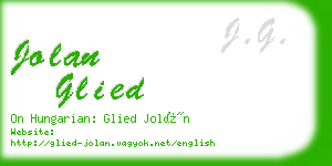 jolan glied business card